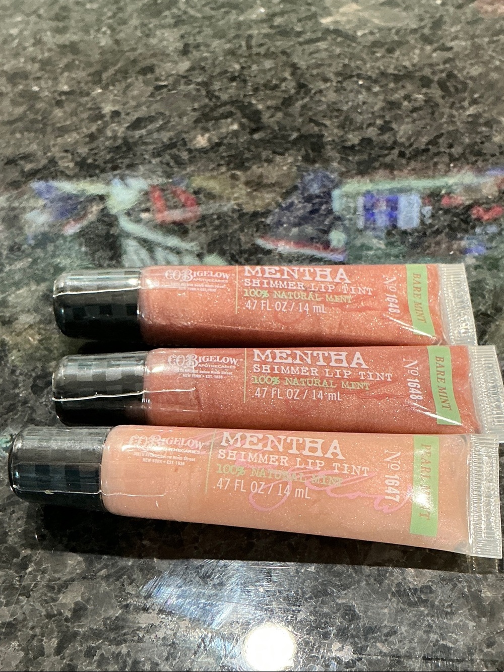 Bath & Body Works Mentha Shimmer Lip Tint Trio
